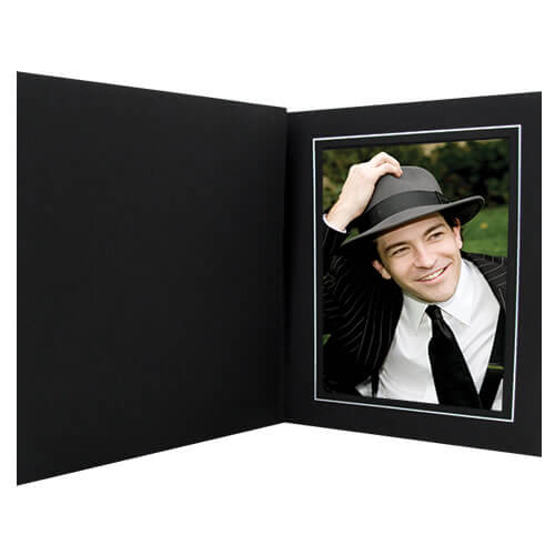 Topaz Black Slip-in Photo Folders